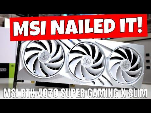 Unleashing the Power of MSI Geforce RTX 4070 SUPER Gaming X Slim 12GB White Edition