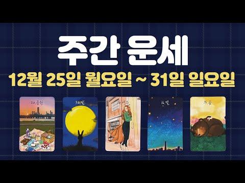 [타로/주간운세] 12월 마지막 주/직장/금전/시험/관계/애정/건강/컨디션