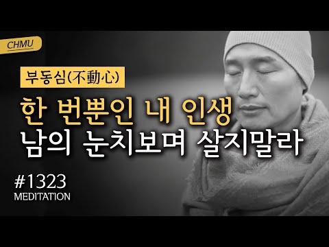 부동심(不動心) + 절운동 + 좌선&확언명상(필사Day65) | 수행 1323일