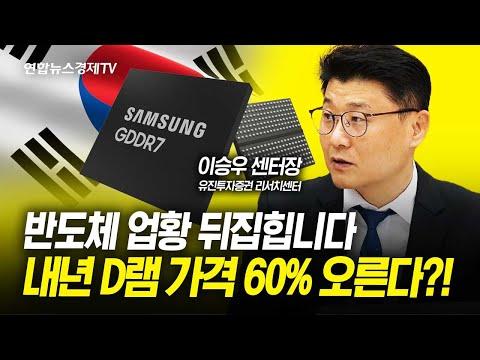 내년 D램 가격 60% 상승 전망 및 삼성전자 투자 전략