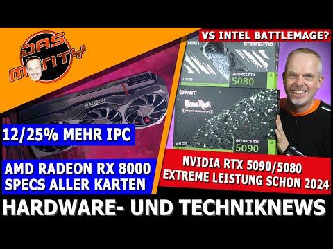 Neue Grafikkarten-News: Nvidia RTX 5000, AMD RX 8000 und Intel Battlemage