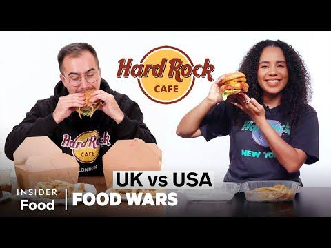 Hard Rock Cafe: A Comparison of US and UK Menu Items