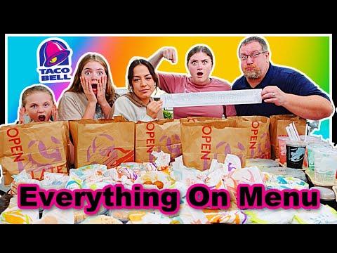 Taco Bell Menu Challenge: Ordering Everything and More!