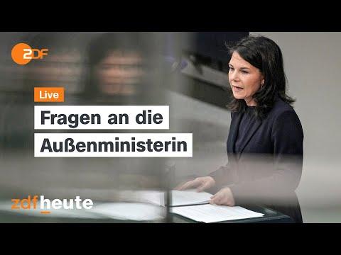 Regierungsbefragung im Bundestag: Baerbock im Fokus der Abgeordneten