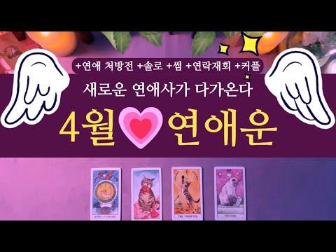 4월 연애운 타로 카드 예언 및 전략