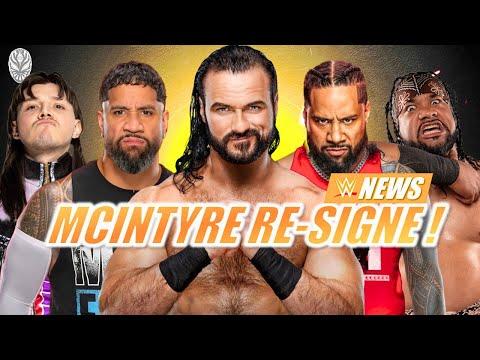 Les Dernières Nouvelles de la WWE: McIntyre RE-SIGNE! Jimmy Uso BLESSÉ, Jey Uso DÉÇU!