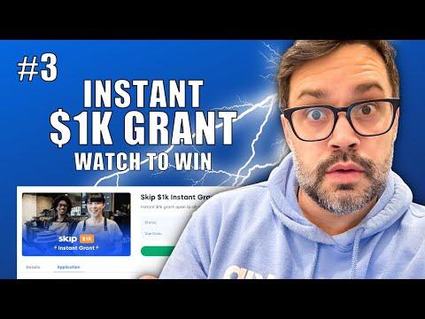 Exciting $1k Grants Giveaway: Win Big with Skip App Integration!