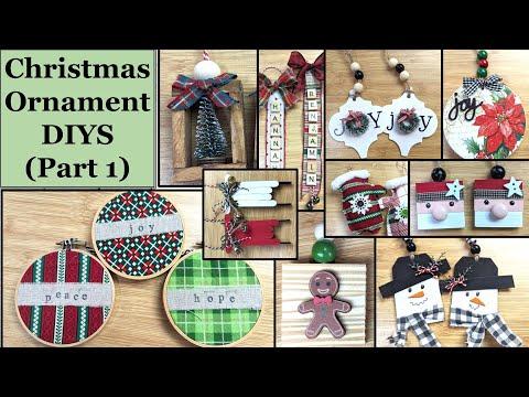 DIY Wood Decoupage Ornament Tutorial: Dollar Tree Crafts