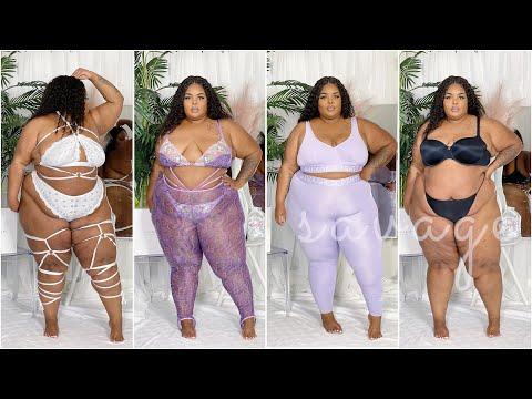 Sexy While Comfy Lingerie Try-On Haul, SAVAGE X FENTY, Plus Size (Curve)