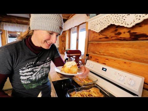 Winter Cooking and Home Improvement: Cinnamon Buns, Quick Soup, and Deck Renovation
