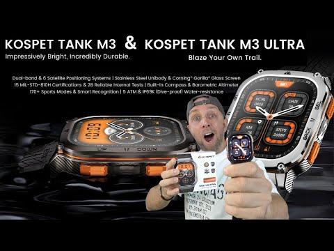 Découvrez les montres connectées KOSPET TANK M3 ULTRA et M3: Le parfait mélange de puissance et de style!