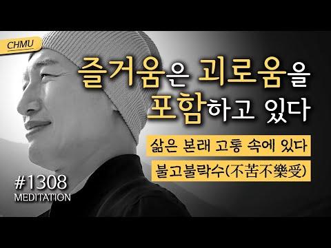 귓전명상대학 1308일차 수행: 고통과 즐거움, 그 사이의 지혜