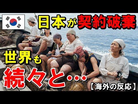 日本と韓国の漁業協定に関する最新情報と世界の反応