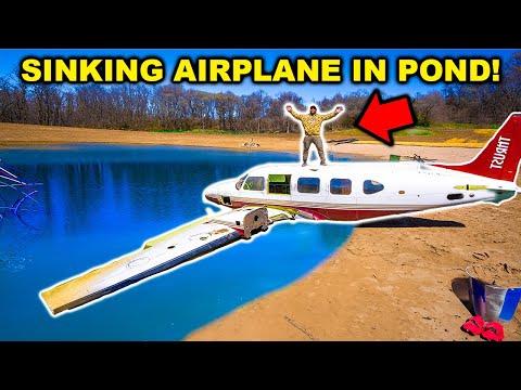 Exploring the Unconventional: Sinking an Airplane into a Pond
