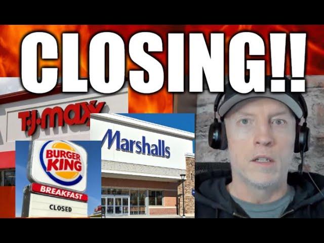 Economic Crisis Hits Retail: TJ Maxx, Marshalls, and Burger King Closures