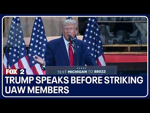 Former President Donald Trump's Speech to Auto Workers in Michigan