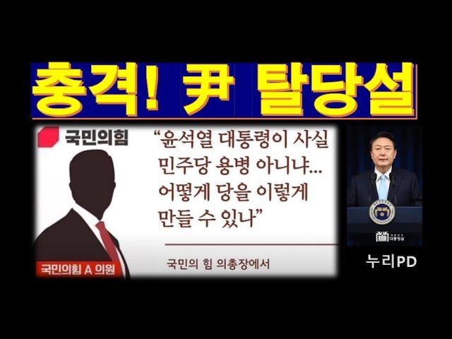 윤 대통령의 탈당설: 현재 상황과 전망