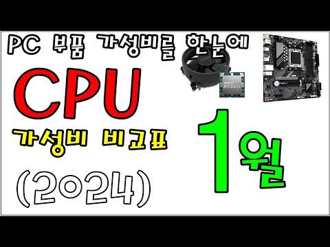 2024년 1월 CPU 성능 비교 및 추천