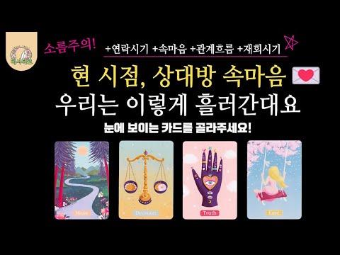 [타로/연애]🌹현 시점, 상대방 진짜 속마음 +우리는 이렇게 흘러간대요  +연락시기(언제?) #연락 #재회 #타로