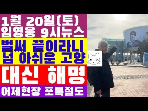 임영웅 9시뉴스(1월 20일) 취재 현황과 감사 인사