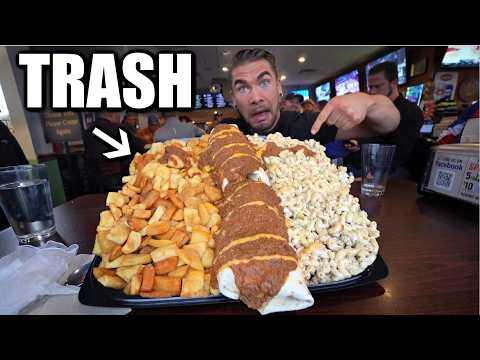 Eating Garbage Plate at Tap It Bar and Grill in Rochester: A Food Challenge Experience