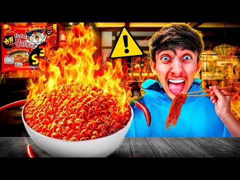 Extreme Challenge: Eating The World's SPICIEST Korean Fire Noodles!