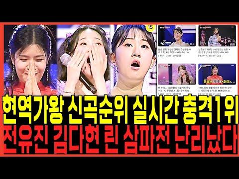 현역가왕 신곡 실시간순위 전유진 김다현 린 삼파전 충격1위 대박났다!! / 충격변동 반전사태 결승무대 대박발표 제작진 입열다