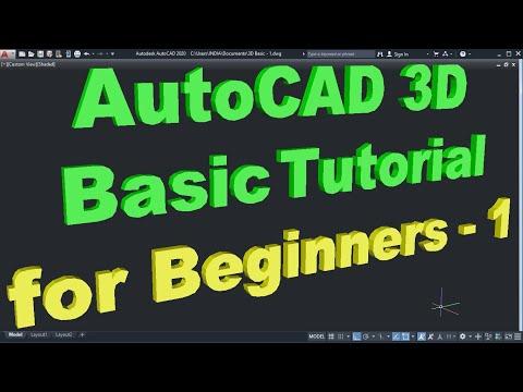 Mastering AutoCAD 3D Basics: A Comprehensive Guide