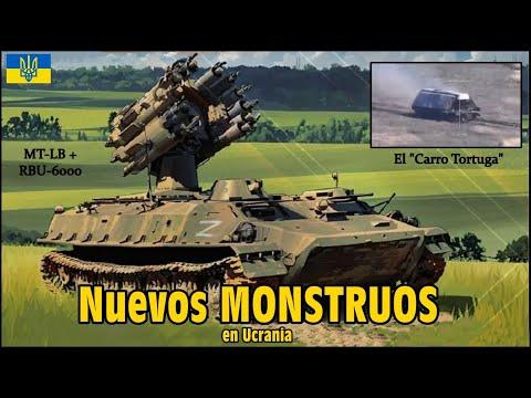 Los nuevos MONSTRUOS rusos en Ucrania: Descubre el Carro de combate Tortuga y el MT-LB con el RBU-6000 naval