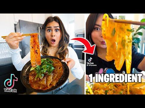 Unconventional 1-Ingredient Recipes & Food Hacks: TikTok Viral Test