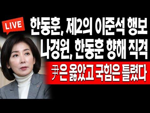 나경원 vs 한동훈: 논란과 공감, 대선 출마와 물가 관리에 대한 이야기