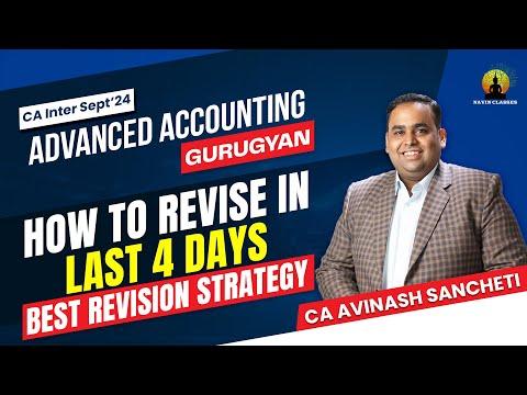 Ace Your CA Inter Exam with Advance Accounts Final Revision Strategy