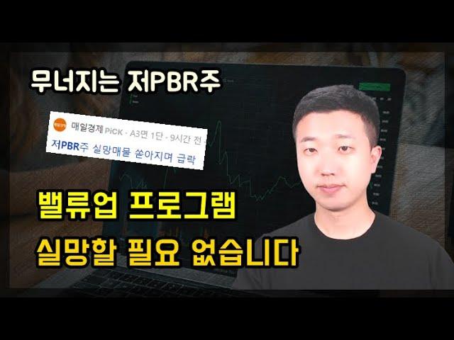 한국증시의 밸류업 프로그램 발표로 주가 하락 - 심층분석 결과