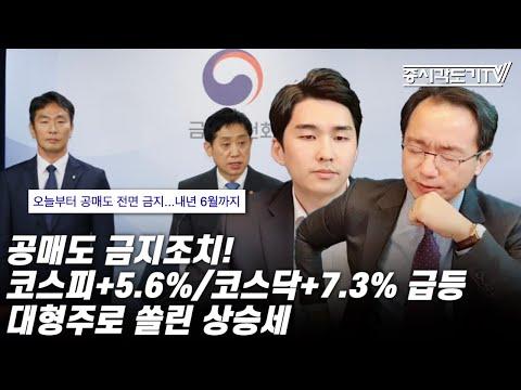 한국 주식시황: 공매도 금지조치로 인한 코스피와 코스닥 급등