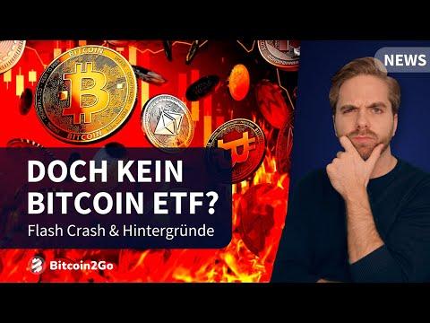 Bitcoin Flash Crash - Was ist passiert? Alles über ETF, Liquidierungen & Panikverkäufe