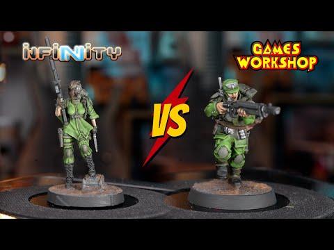 Warhammer 40K vs Infinity: Models & Painting
