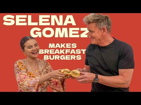 Selena Gomez and Gordon Ramsay Cook Up a Breakfast Burger: A Culinary Delight