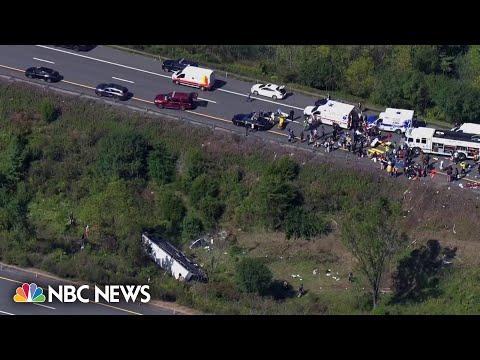 Tragic Bus Crash on I-84: 2 Dead, 40+ Injured