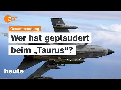 Aktuelle Nachrichten vom 16.03.2024: Taurus-Leak, Tarifverhandlungen Bahn und deutsche Hilfsflüge nach Gaza