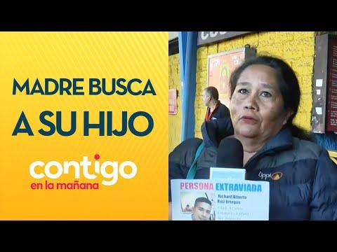 Madre busca desesperadamente a su hijo desaparecido en Melipilla