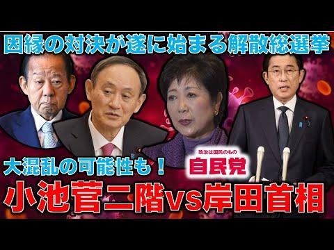 4月解散総選挙の天王山！岸田自民党主流派VS小池百合子・二階・菅連合軍が旗揚げか