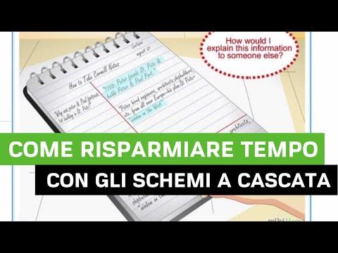 Studiare con schemi a cascata: il segreto per ottimizzare il tempo di studio