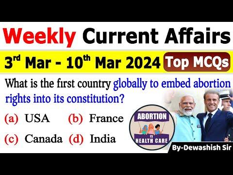 Exciting March 2024 Current Affairs Highlights