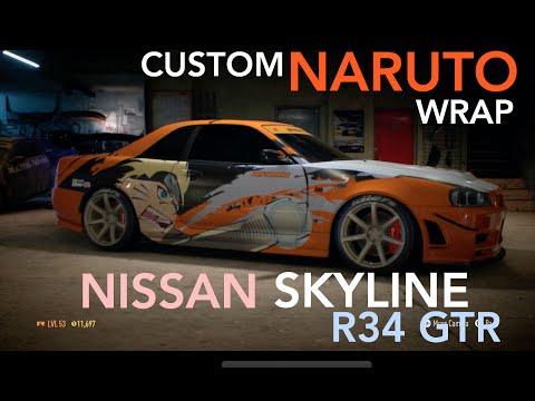 Unleash the Power of the Epic Naruto Nissan Skyline R34 GTR!