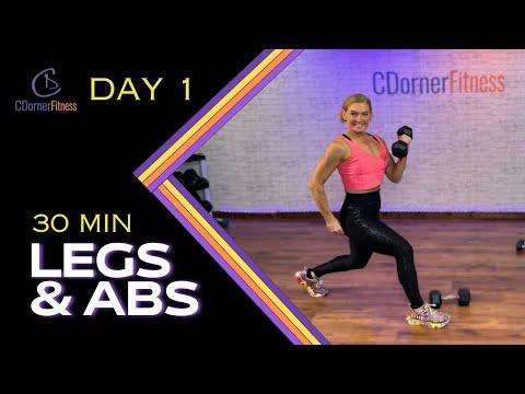 Get Fit with This 30-Min Legs and Abs Dumbbells Workout Challenge