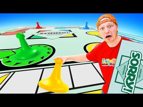 The Ultimate Sorry Game Challenge: World's BIGGEST Gameboard