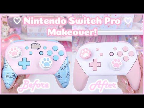 Transform Your Nintendo Switch Pro Controller with a Kawaii Pink Makeover