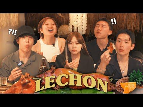 Koreans' First Time Trying LECHON: A Memorable Culinary Adventure in Davao!