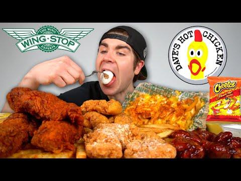 Delicious MUKBANG: Dave’s Hot Chicken and WINGSTOP!