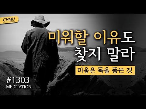 귓전명상대학 1303일차 수행정진 + "미워할 이유도 찾지 말라 ✔미움은 독을 품는 것" + 절운동 + 좌선&확언명상(필사Day45) ▶CH Meditation / CHMU